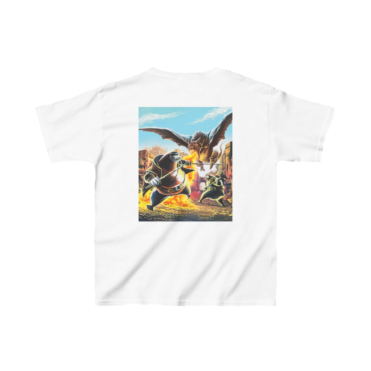 Beast Hunting Battle Badgers Kids Heavy Cotton™ Tee