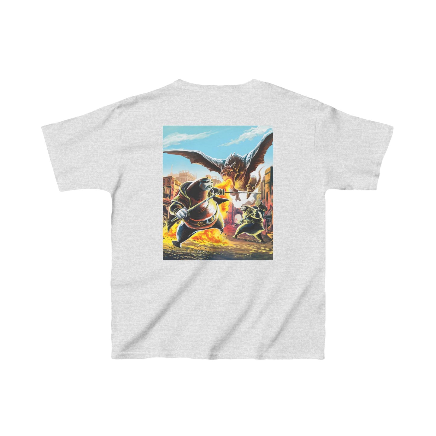 Beast Hunting Battle Badgers Kids Heavy Cotton™ Tee