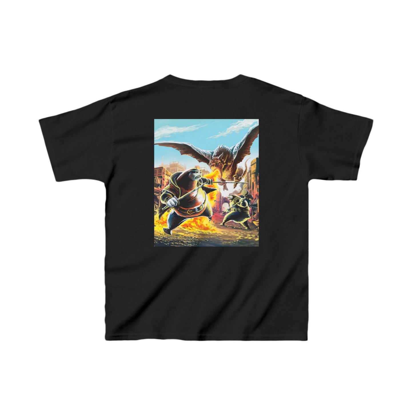 Beast Hunting Battle Badgers Kids Heavy Cotton™ Tee